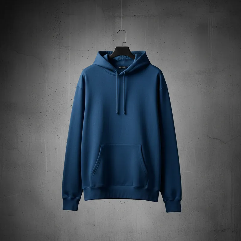 Hoodie azul frente